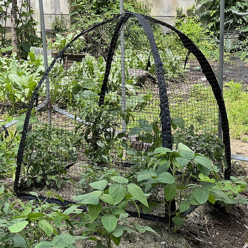 1pc Black Mesh Sunshade Cover, Fabric Plant Sunshade Mesh Cover, Greenhouse Sunshade Cover, Suitable For Garden, Lawn, Flower House, Pavilion, And Backyard Terrace, Sunshade Cover With Hollow Outside