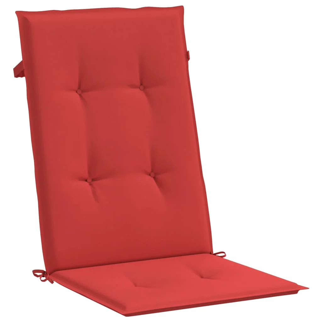 Garden Highback Chair Cushions 2 pcs Red 47.2