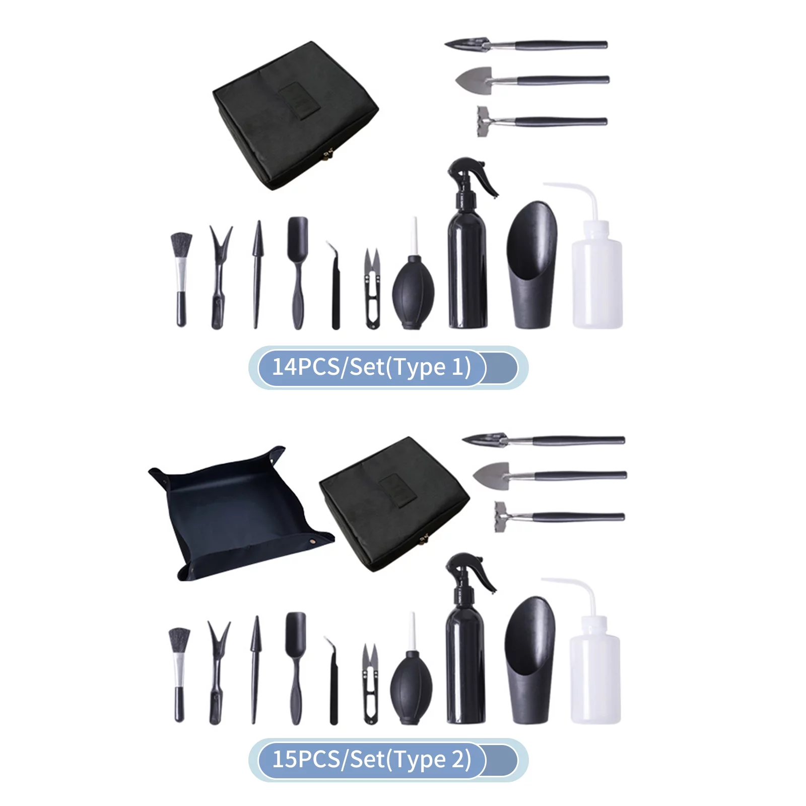 15-Piece Bonsai and Succulent Garden Tool Set - Ideal for Indoor Miniature Fairy Garden Plant Care and Transplanting Tasks