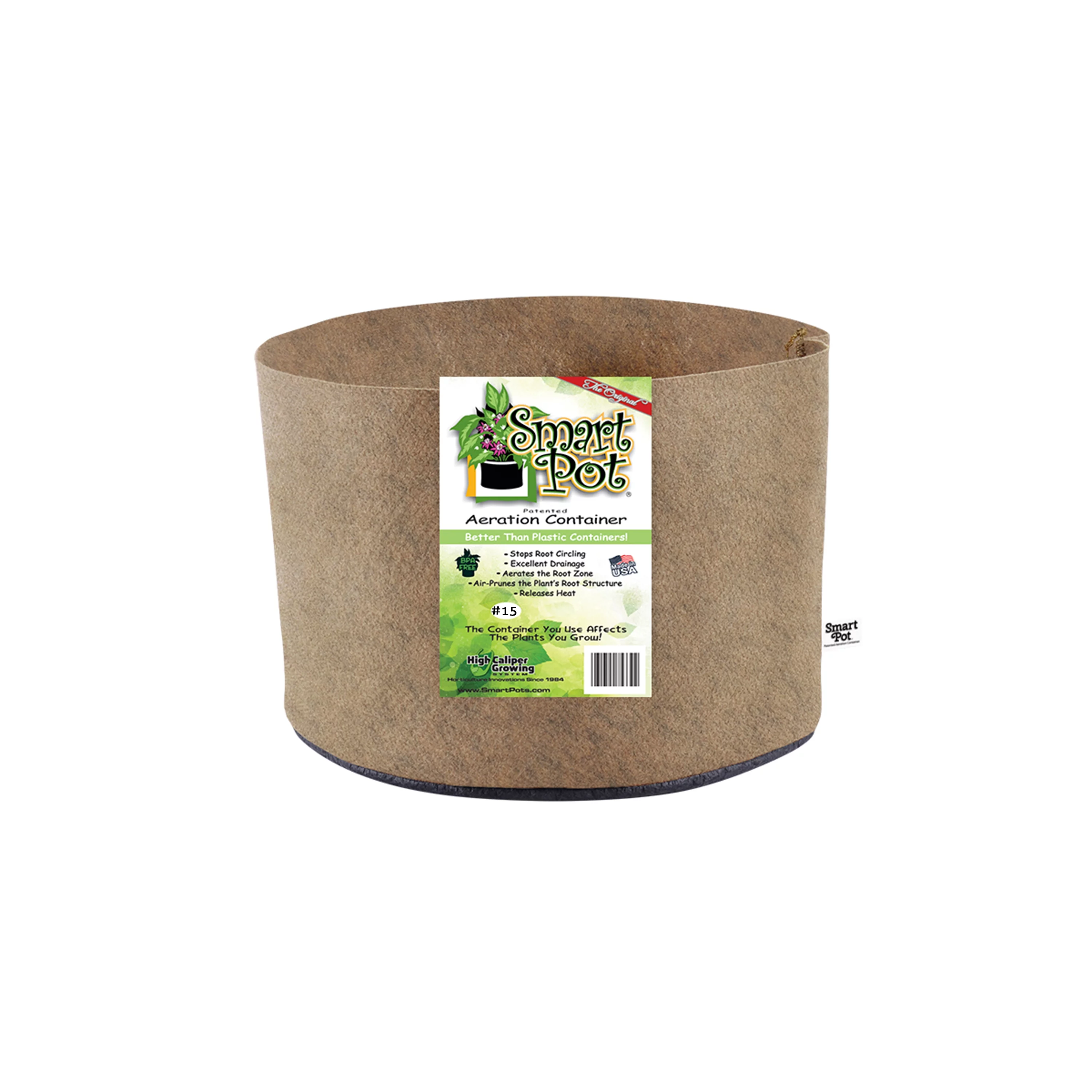 SMART POT 15 Gallon Fabric Grow Bag - Natural