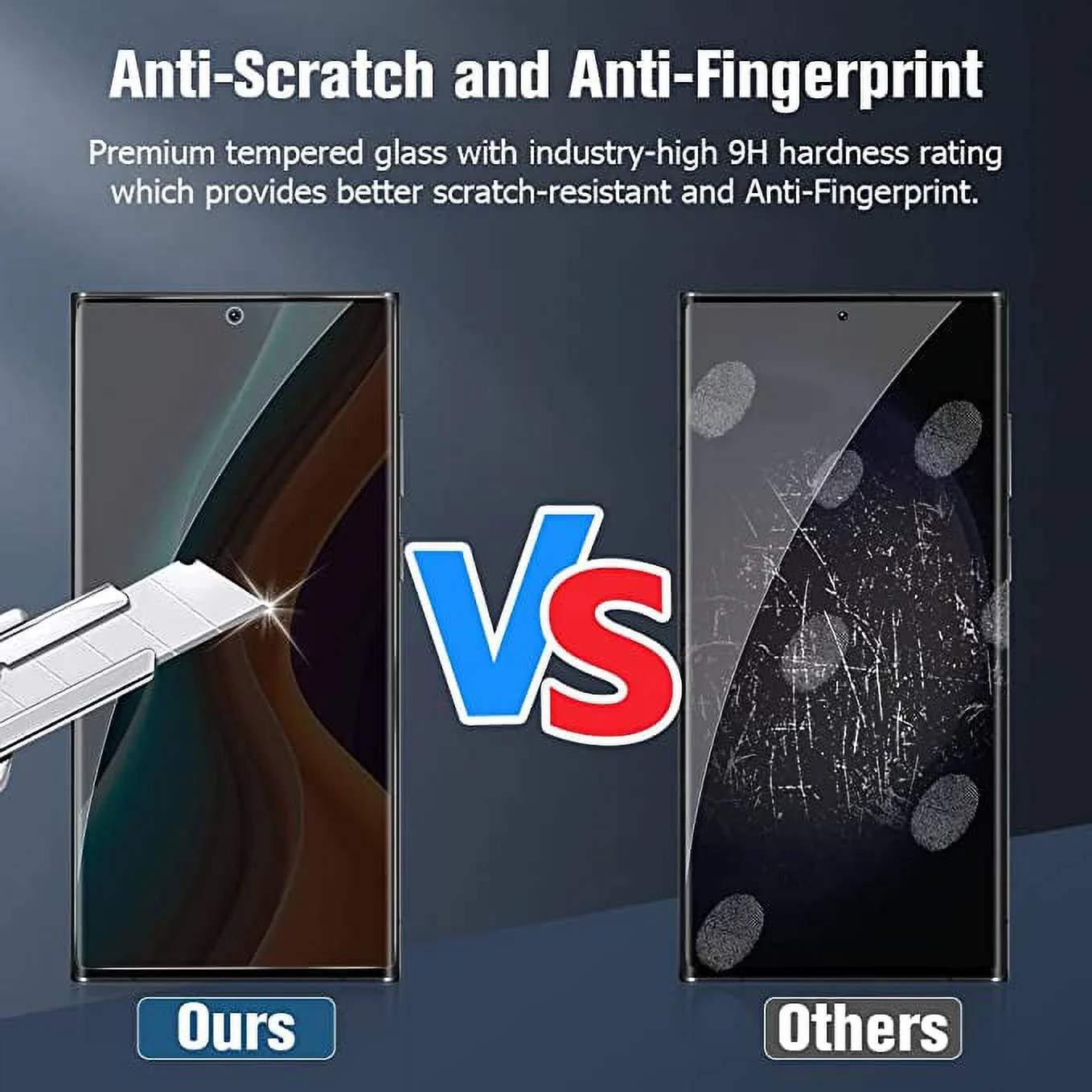 【1+1 Pack 】Galaxy S23 Ultra Privacy Screen Protector Spy Proof glass 3D arc full coverage Suitable for Samsung Galaxy S23 Ultra 5G Screen Protector