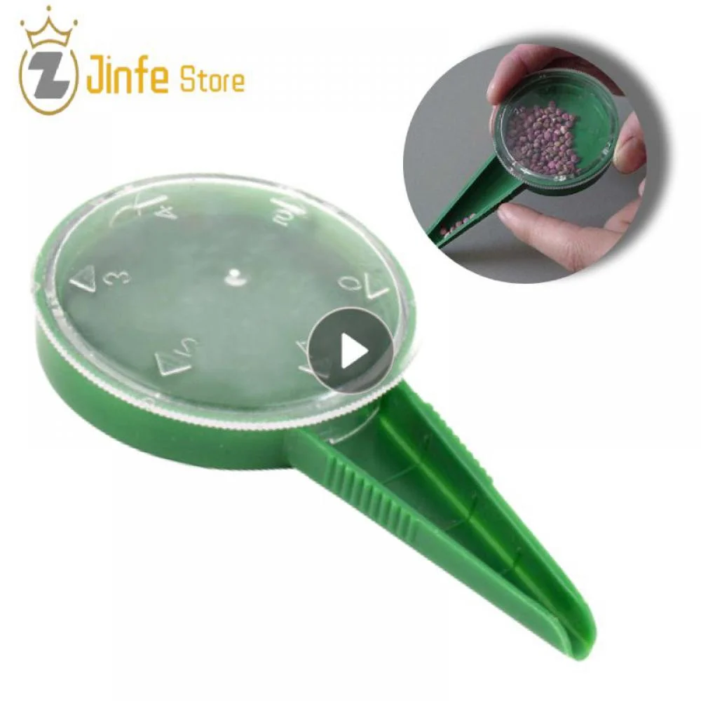 5File Adjustable Plant Seed Sower Planter Hand Held Flower Grass Plant Seeder Garden Multifunction Seeding Dispenser Accessories