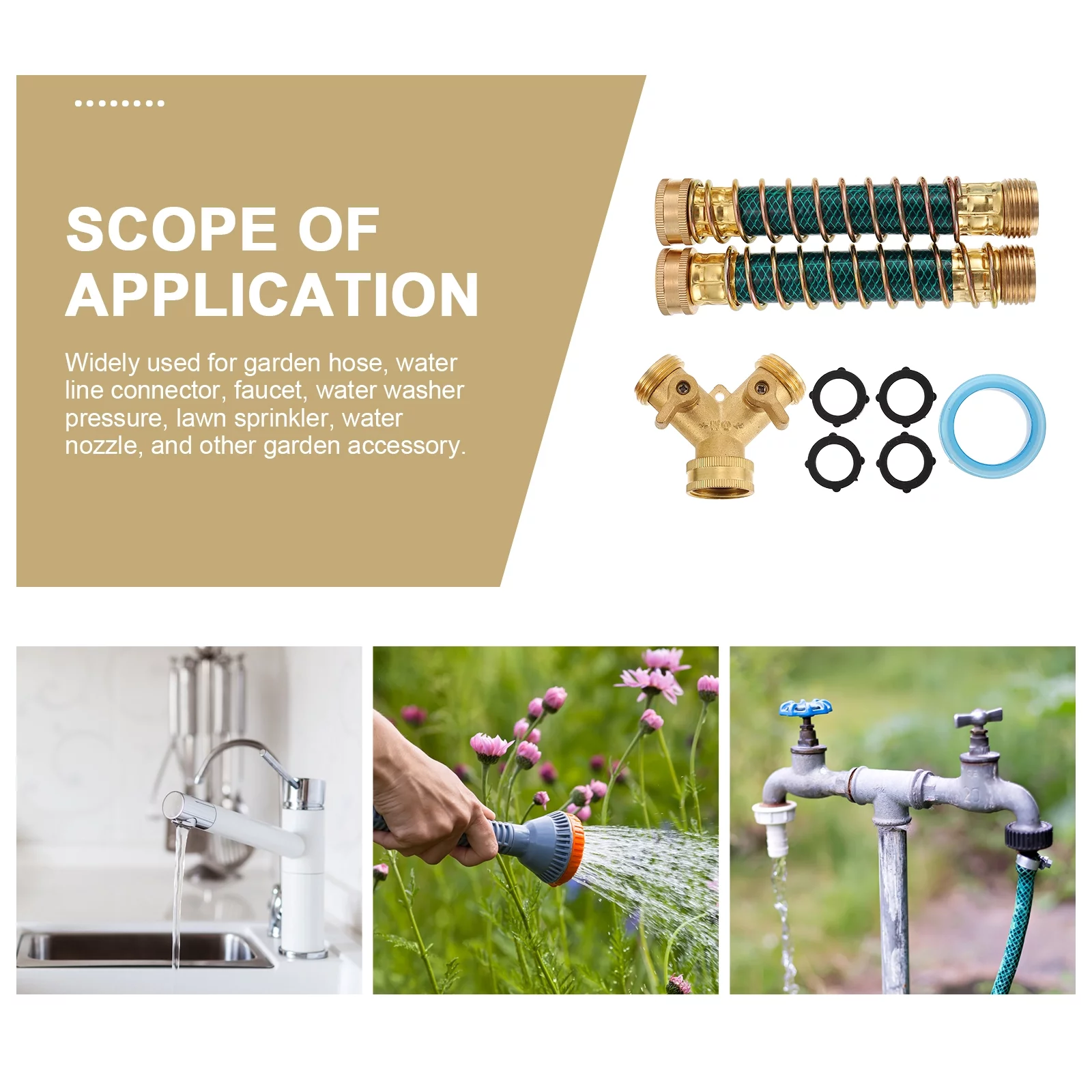 1 set of Garden Hose Connector Garden Irrigation Accessories for