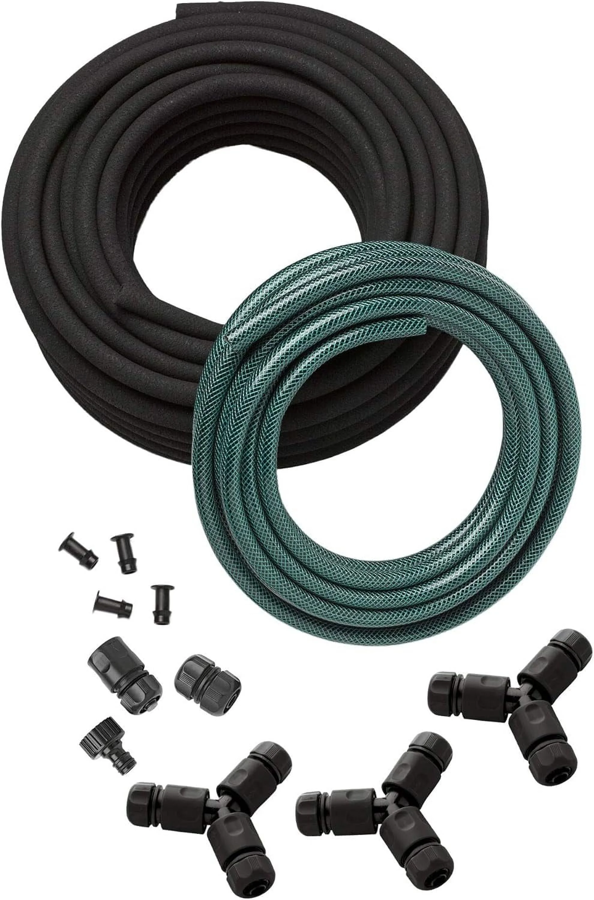 Snip-n-Drip Irrigation Kit | Outdoor Raised Garden Bed Sprinklers for Yard Garden Soaker System | Self Watering Planters Drip Sprinkler Set - Supply 4 Rows of Planter Beds