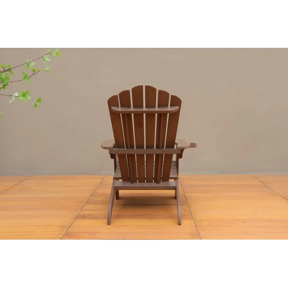Buumin Polystyrene Adirondack Chair - Brown