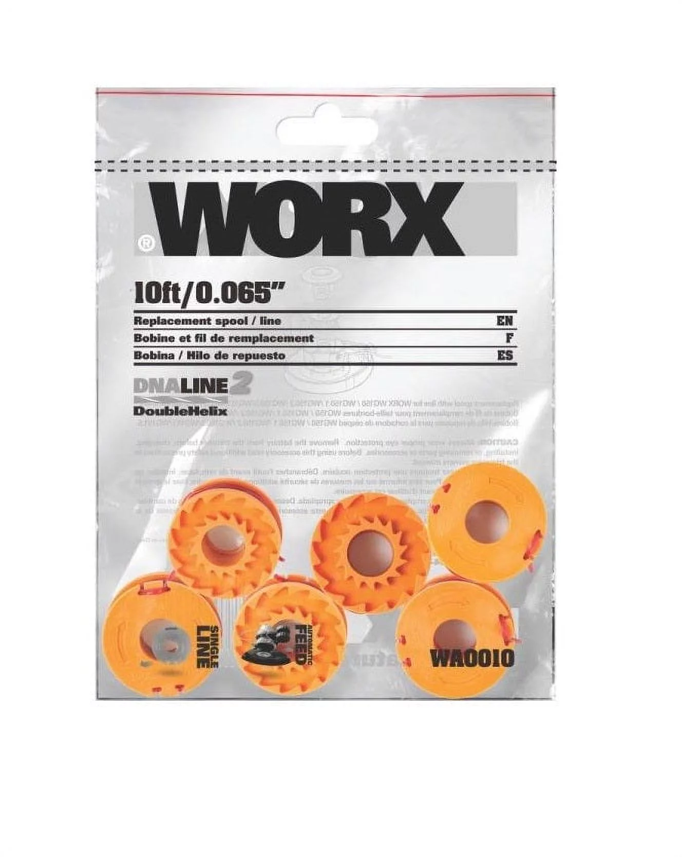 Worx WA0010 Replacement Spool Trimmer Line, Each