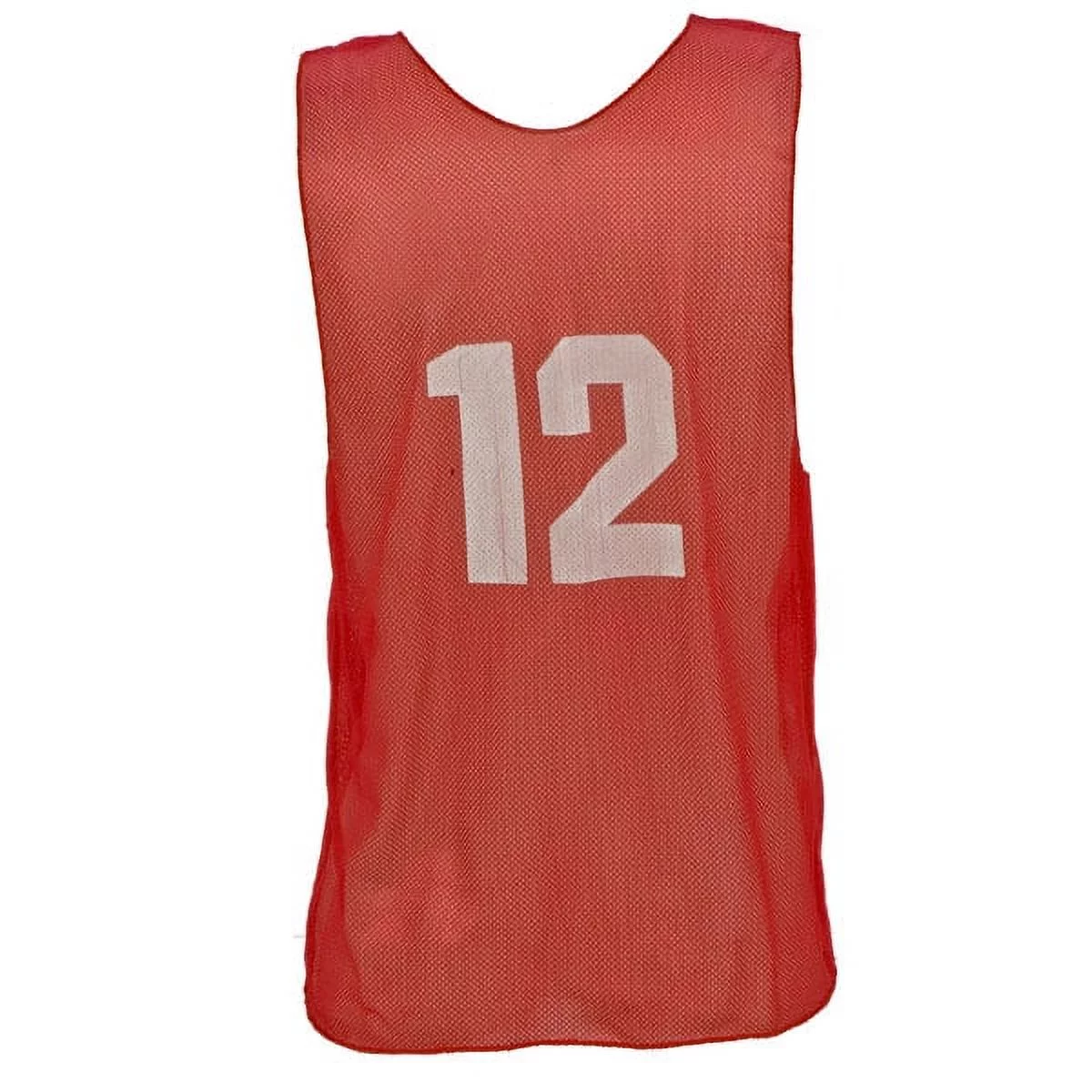 Champion Sports Numbered Practice Vest Adult Red