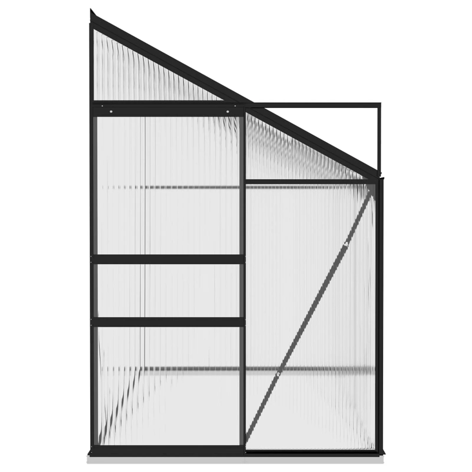 Eccomum Greenhouse Anthracite Aluminum 229.5 ft³