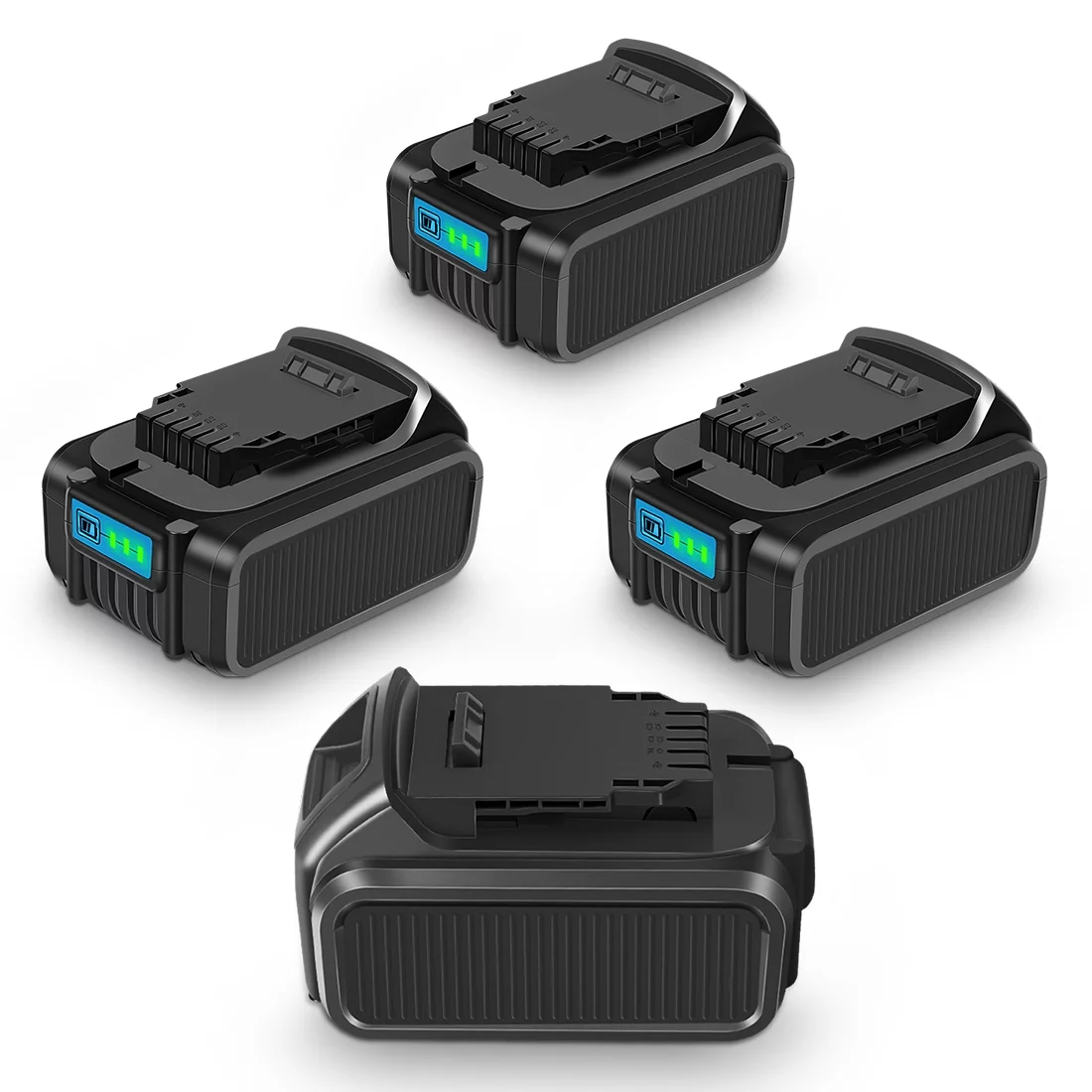 4-Pack For Dewalt 20V 6.0Ah DCB206 DCB204 Lithium Ion Battery