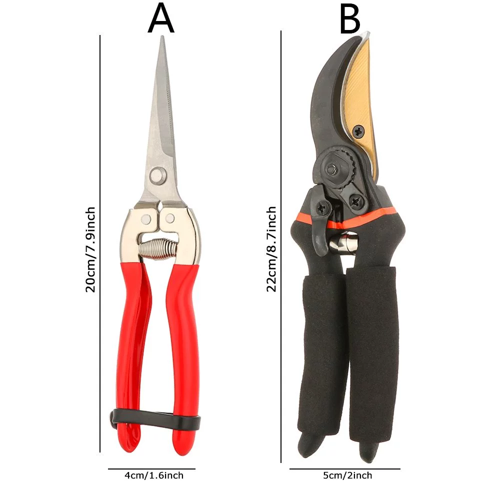 Professional Gardening Tools Garden Shear Stainless Steel Hand Pruners Garden Scissors Pruning Shears Plant Clippers B