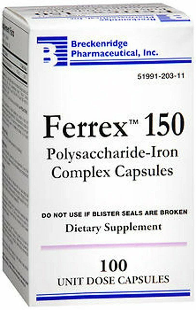 Iferex-150 Polysaccharride Iron Complex Capsule 100 Ct