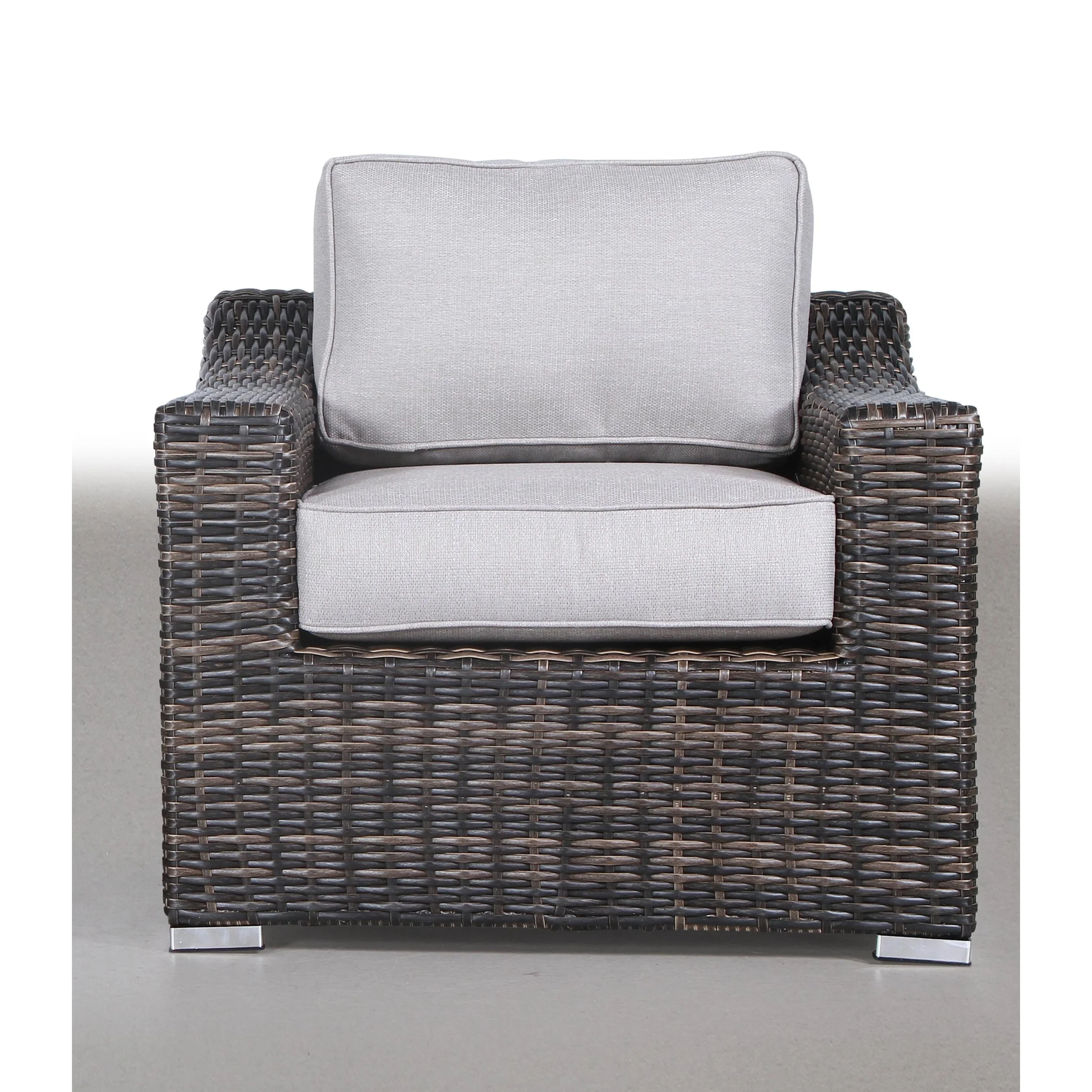 Living Source International Club Patio Chair with Cushions Espresso