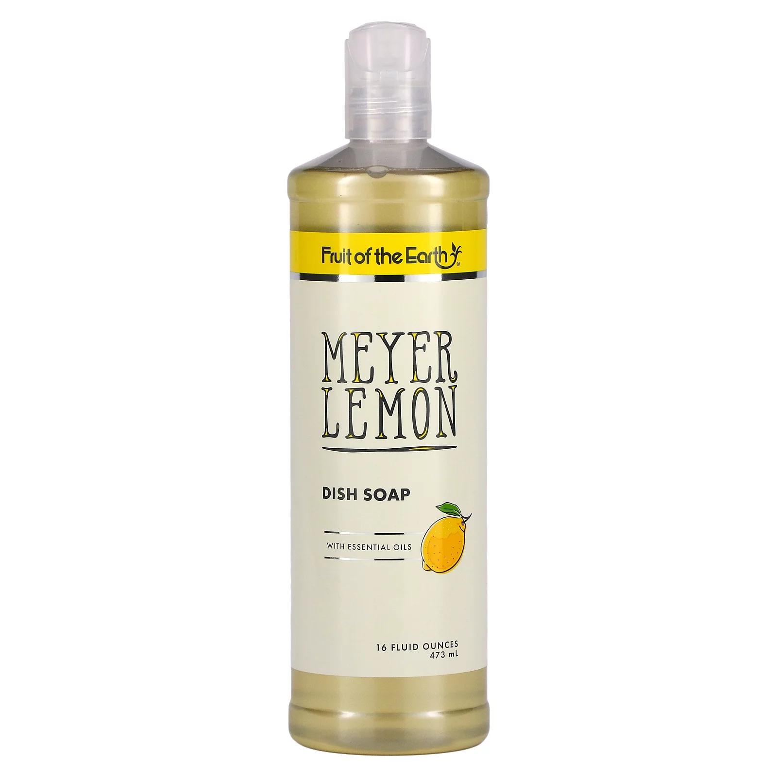 Fruit of the Earth Meyer Lemon Dish Soap , 16 fl oz (473 ml)