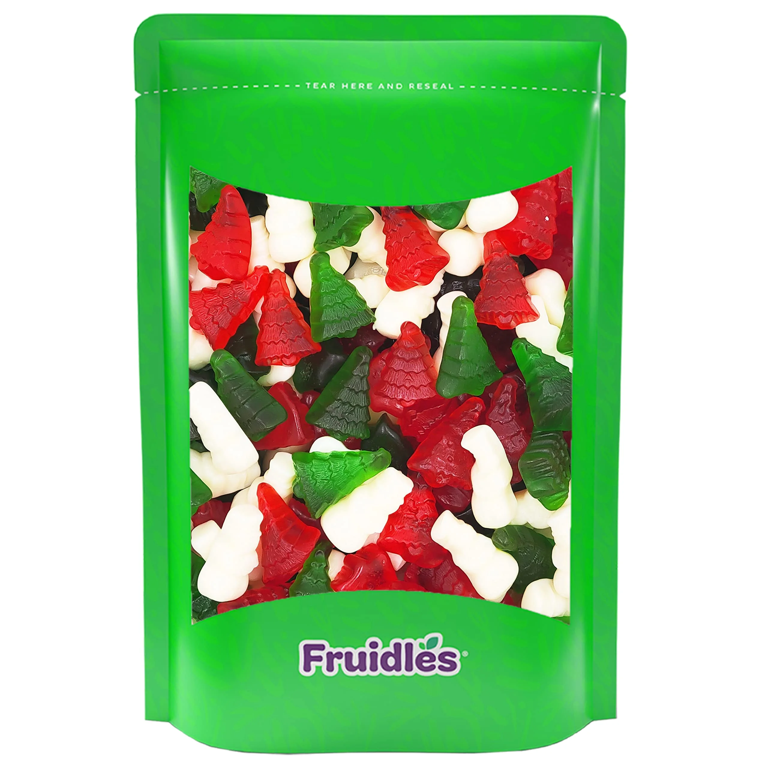 Christmas Snowmen & Trees Gummi Candy, Delicious Gummies, Fun And Festive Holiday Snacking, Party Favor (1 Pound)