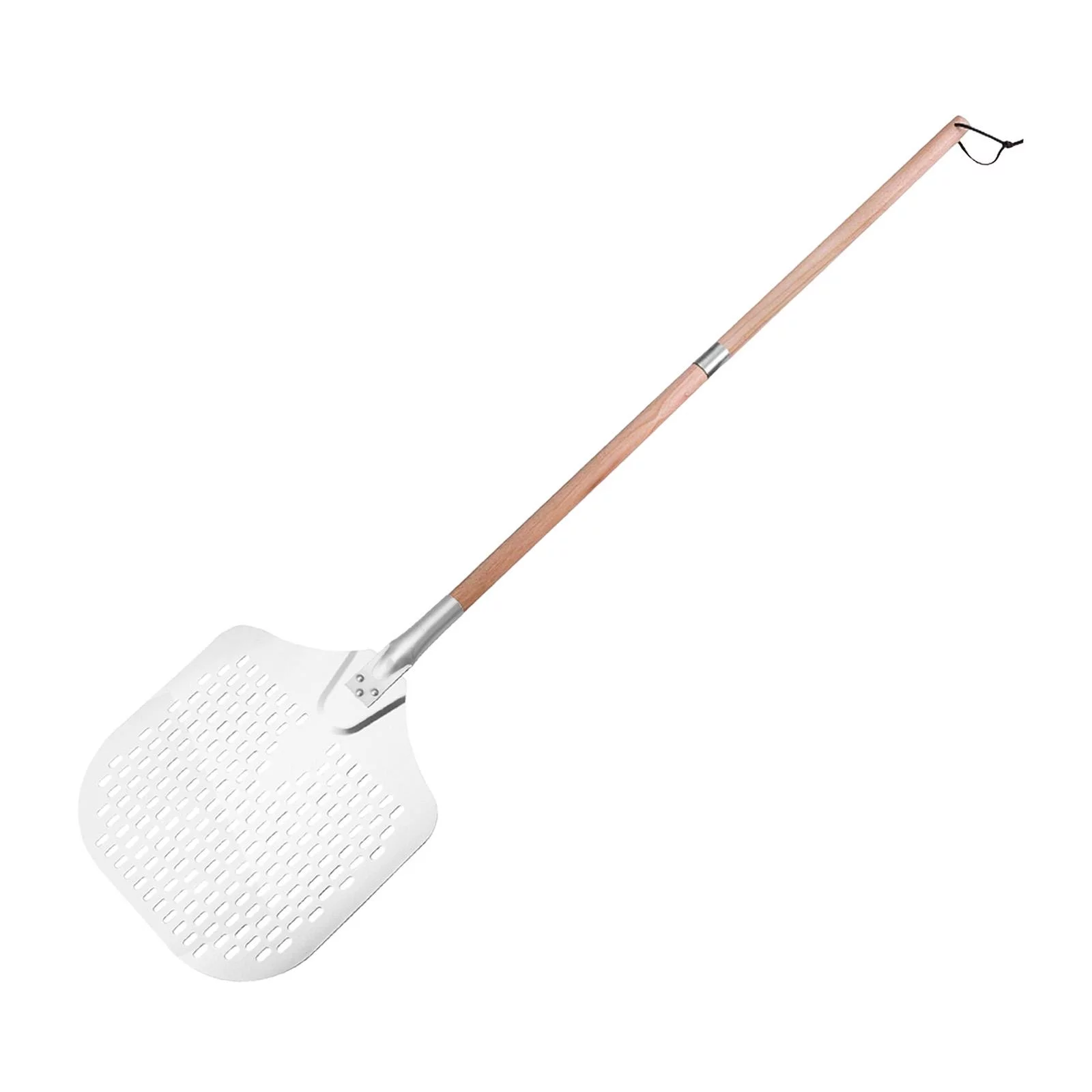Aluminum Metal Pizza Peel Pizza Spade, Easy to Use Pizza Spade Cutting Board, Oven Kitchen Baking Tools, Wooden Handle Pizza Paddle Durable 132.7cm