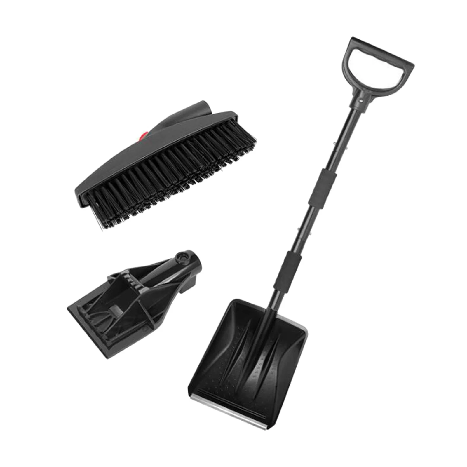 jiaping Snow Brush Scraper Snow Shovel for Car Portable Trucks Car Practical Ice Scraper Black