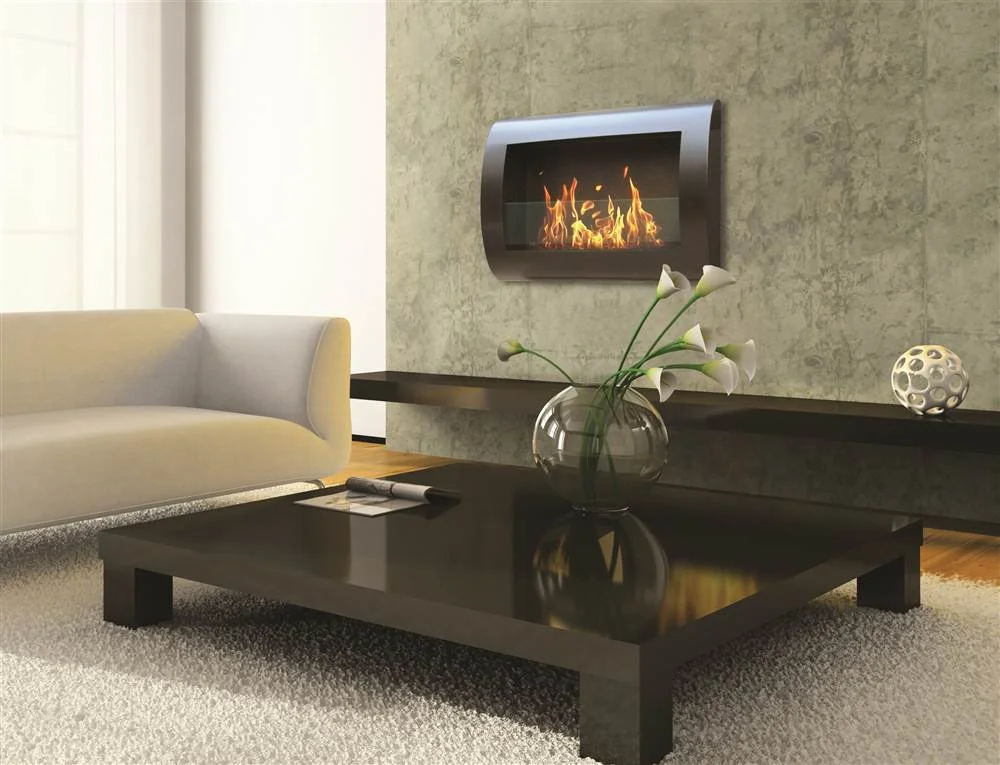 Anywhere Fireplace 90202 Indoor Wall Mount Fireplace-Chelsea Satin Black