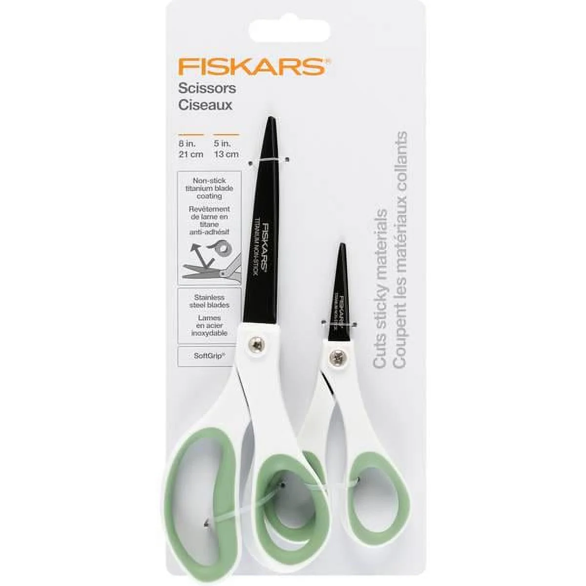Fiskars Titanium Non-Stick Scissors 2-Piece Set