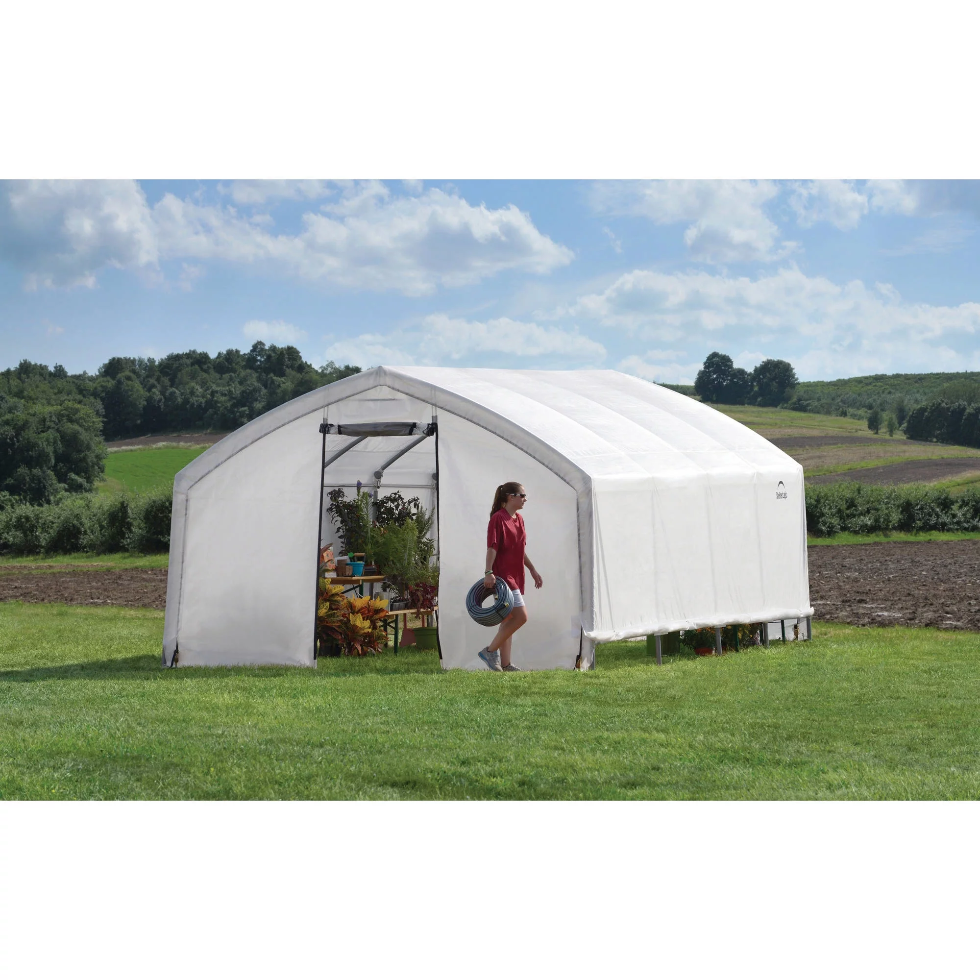 ShelterLogic AccelaFrame HD - 12' x 20' x 9' - Clear - Walk-In Greenhouse