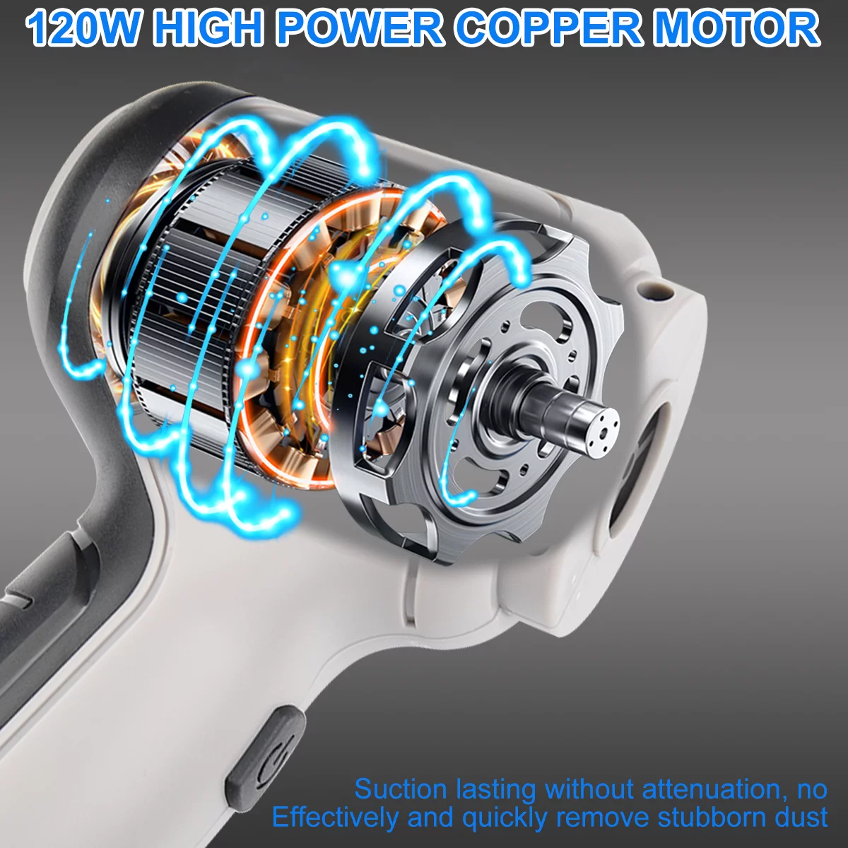 AIRKOUL 4 in 1 Upgrade Mini Car Vacuum Cleaner Air Blower Wireless Handheld Rechargeable