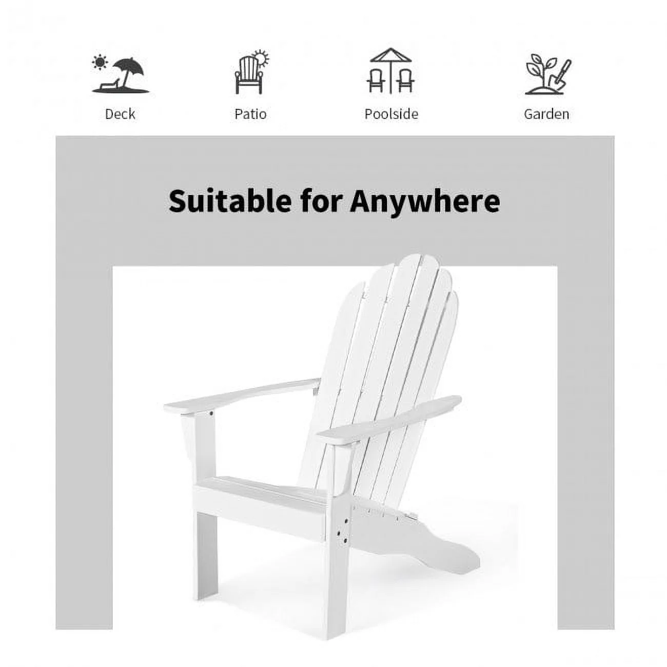 Wooden Adirondack Chair with Frog-Inspired Design - 1 chair - 19.0 - Hop into outdoor relaxation with style and comfort!