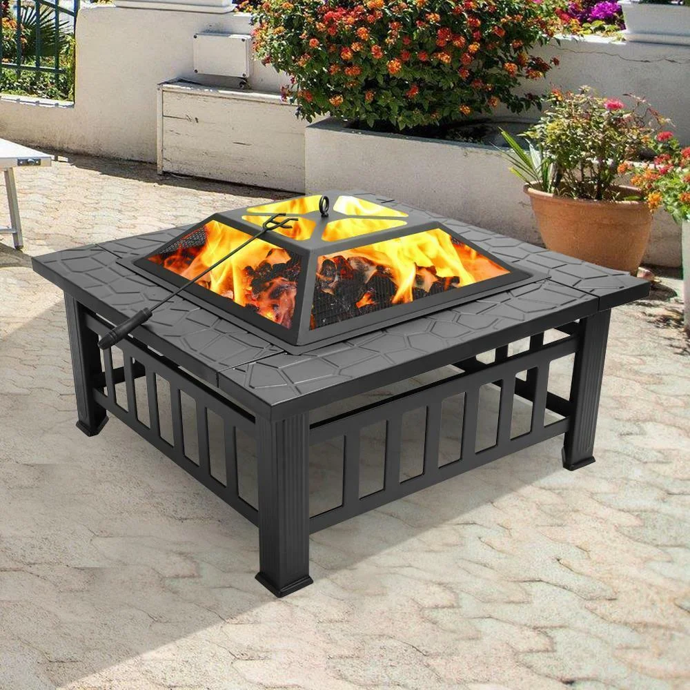 Wood Burning Fire Pit Outdoor Heater Backyard Patio Deck Stove Fireplace bowl
