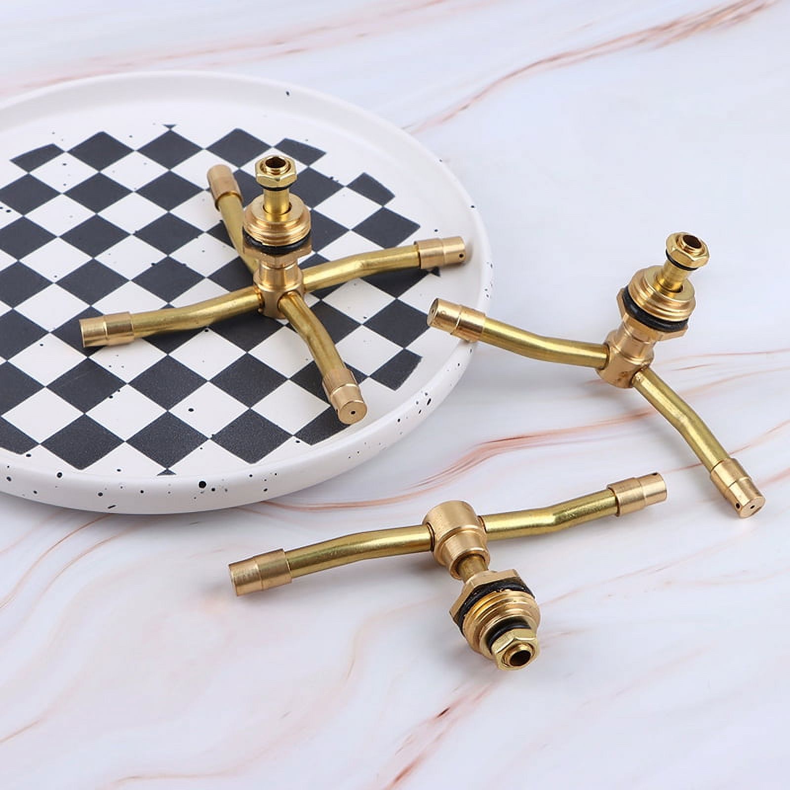 1Pc 2/3/4 Arm °Automatic Rotary Whirling Sprinkler Garden Lawn Irrigation Watering Nozzle Spray Rotating Brass Sprayer