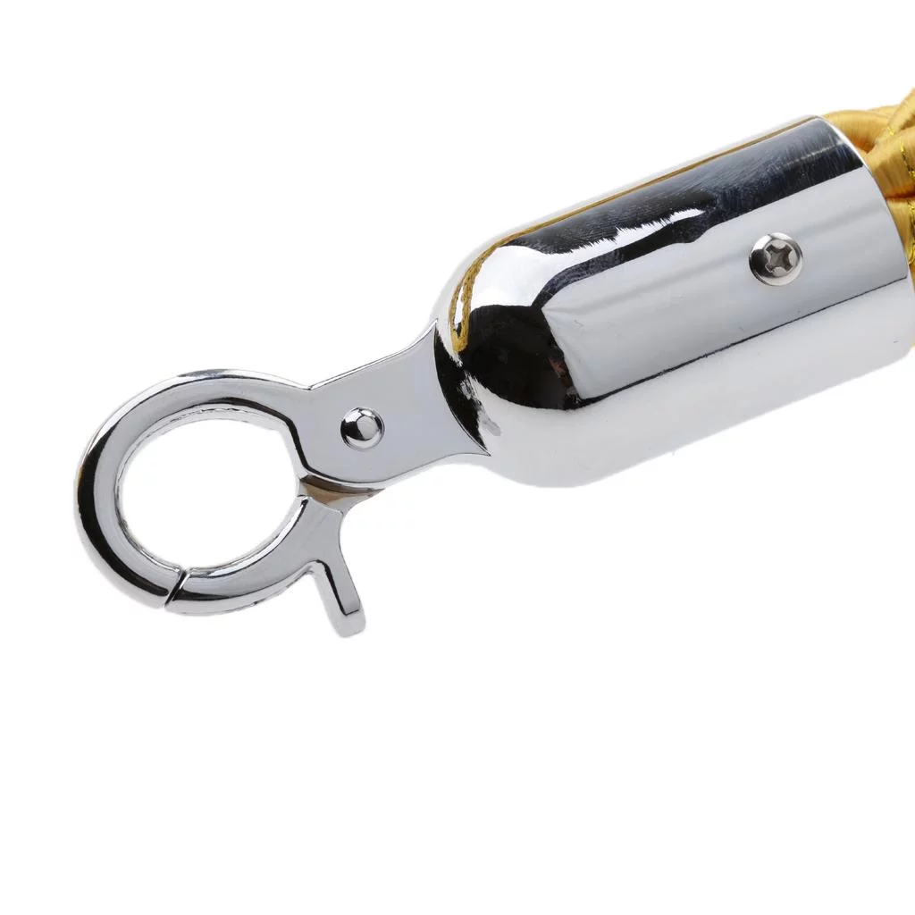 Yellow Queue Barrier Stand Posts Divider Crowd Stanchion 1.5m