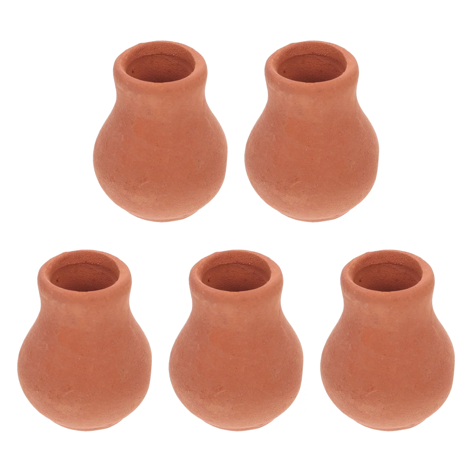 Doll House Flower Pot Decoration Micro Landscape Miniature Planter Clay Pots Pottery Accessories Ceramics 5 Pcs
