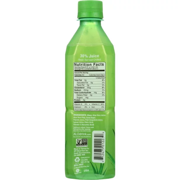 ALO Appea Aloe Pomelo Lemon and Pink Grapefruit 16.9 fl oz Pack of 3