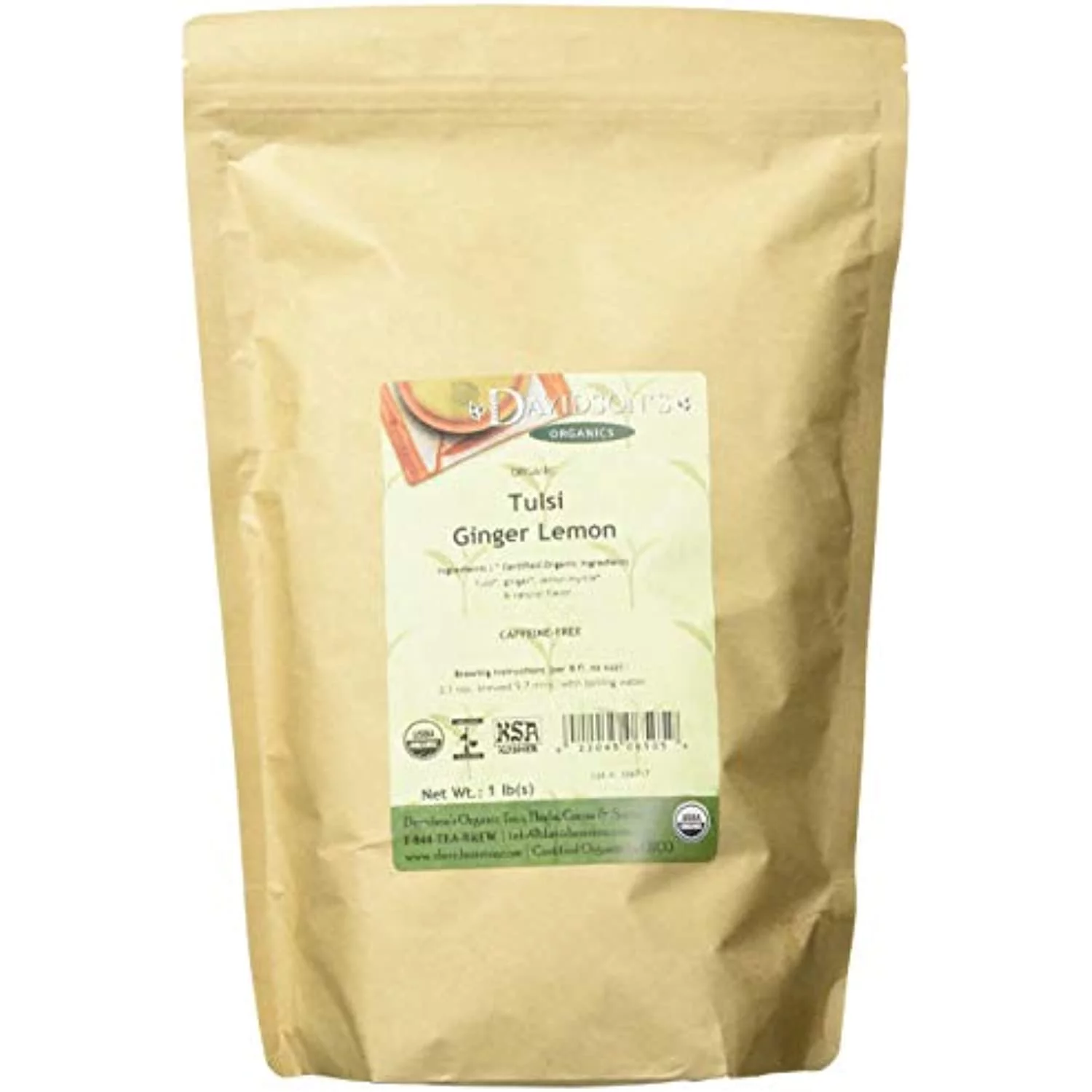 Davidsons Tea Bulk, Tulsi Ginger Lemon, 16-Ounce Bag