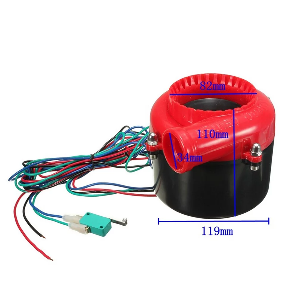 GoolRC Electronic Turbo,Valve Sound Bov Fake Dump Turbo Valve Red Valve Off Valve Sound Car Fake Dump Blow Off Valve Turbo Blow Off Universal Car Fake Qudai Turbo Eryue Universal Leeofty Huiop