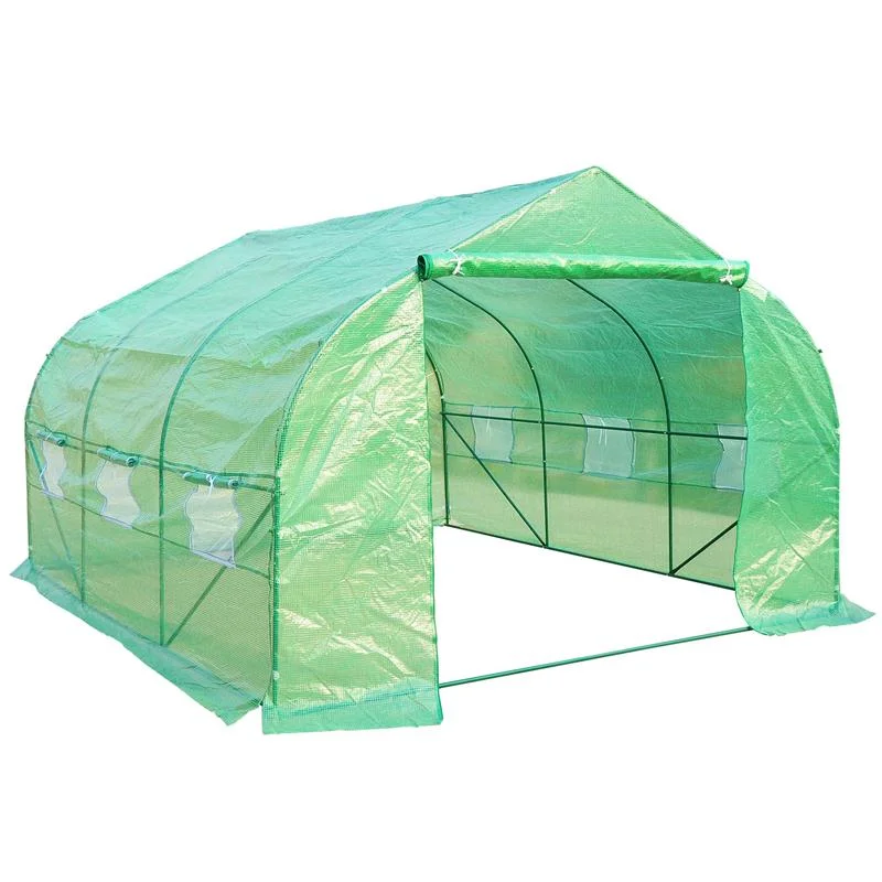 Outsunny 11.5' x 10' x 7' Portable Walk-In Steeple Garden Greenhouse