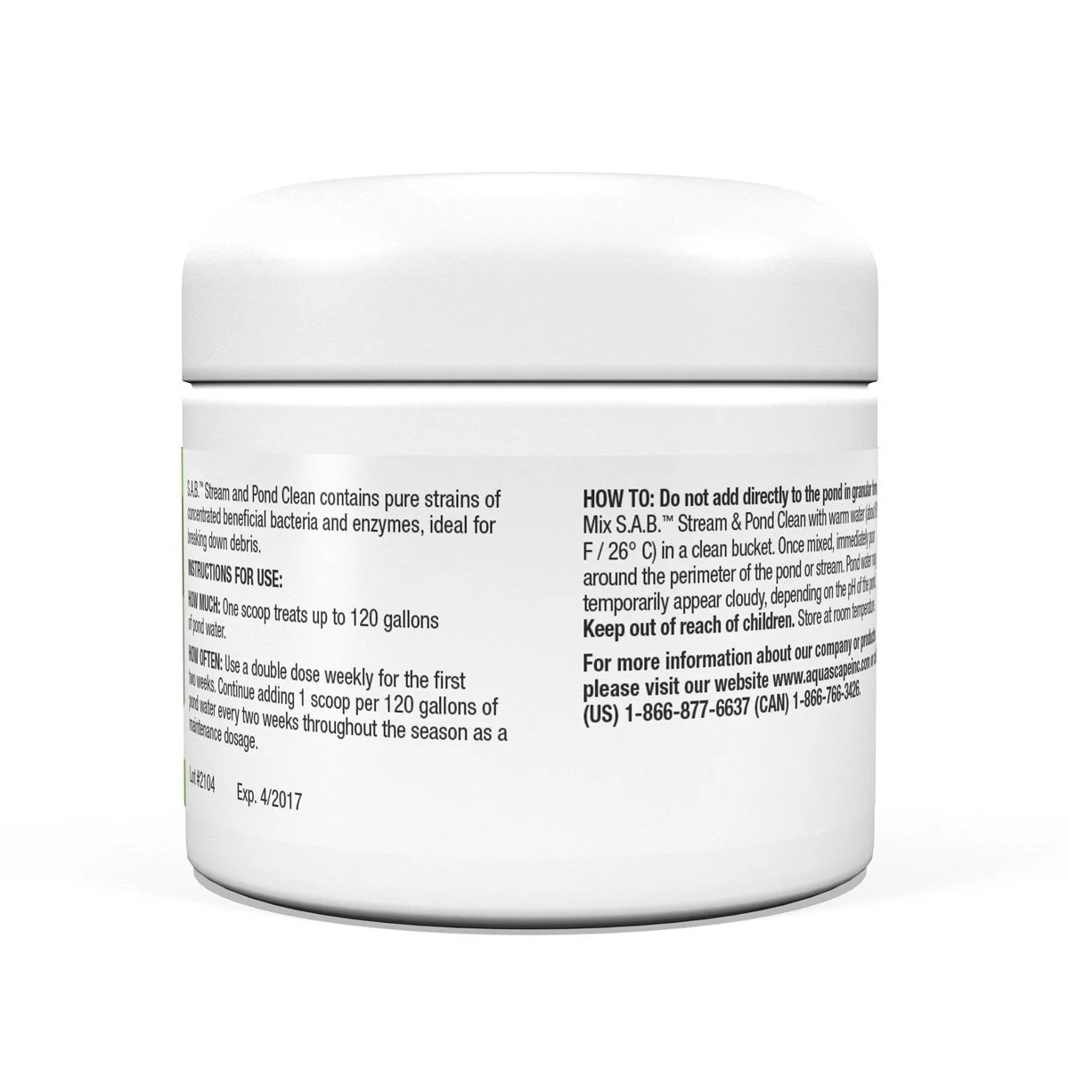 Aquascape 98898 125g-4.4oz SAB Stream and Pond Clean