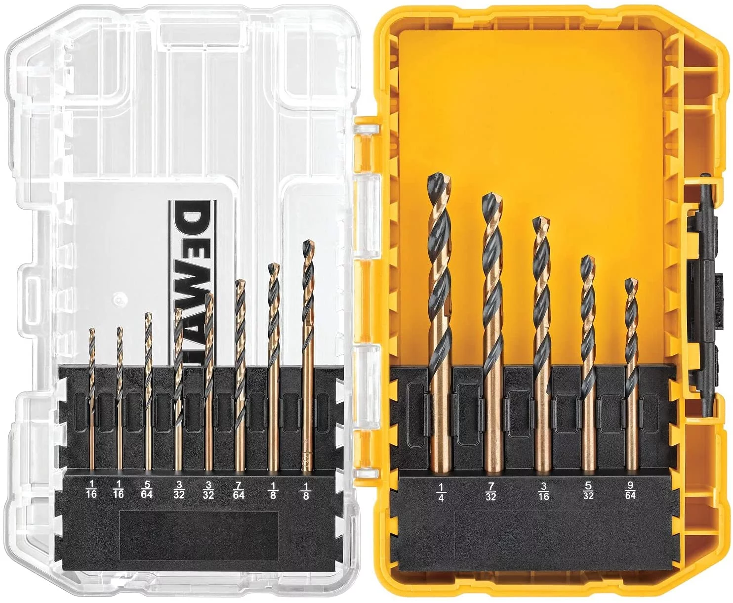 DeWalt Drill Bit Set (#DW1163) Black Oxide, 13 Pieces (1/16 to 1/4 inch)