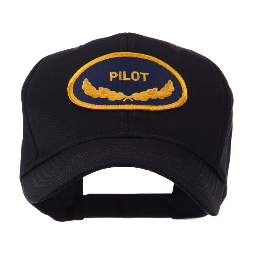 Oak Leaf Oval Shape Military Patch Cap - Pilot OSFM