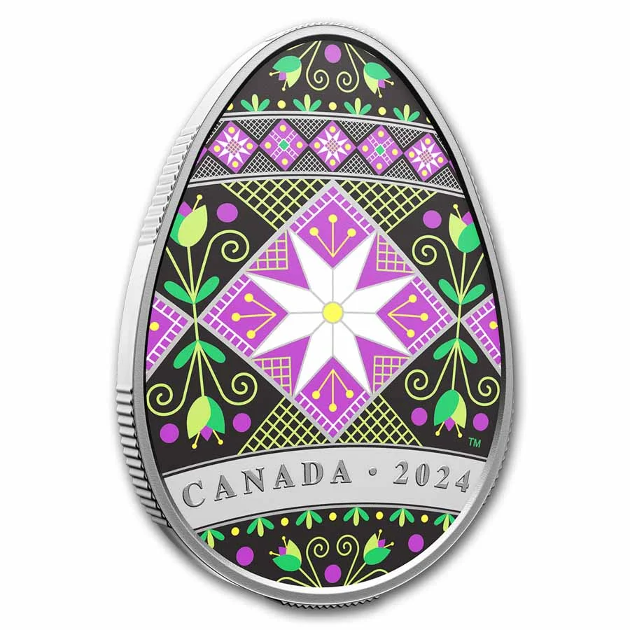 2024 Canada 1 oz Silver $20 Traditional Pysanka