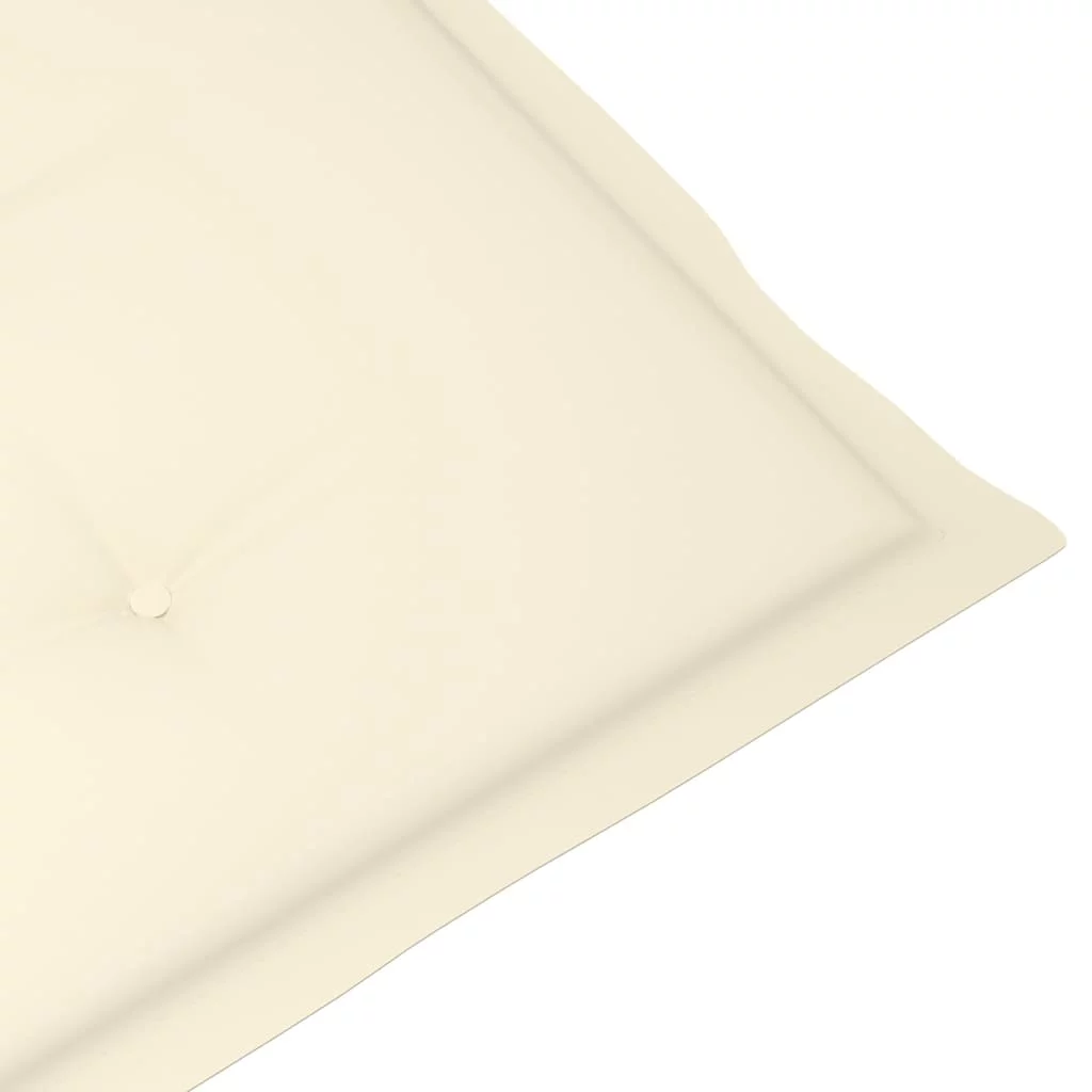Garden Highback Chair Cushions 2 pcs Cream 47.2