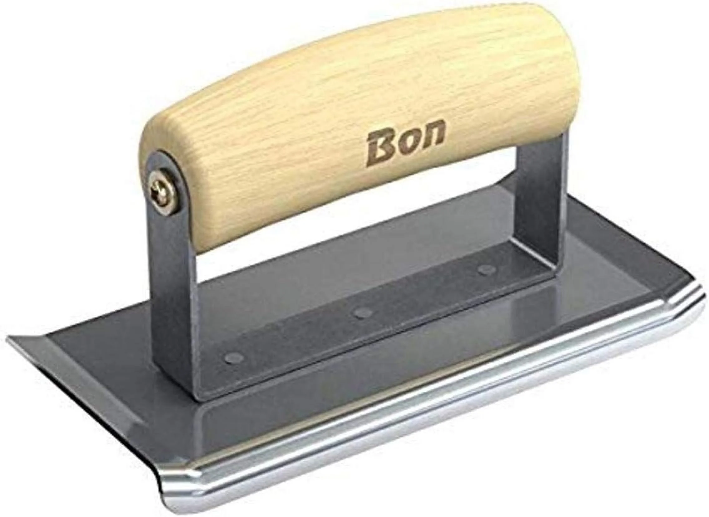 Bon 12-469 Curved End Edger - Stainless Steel 6-In. X 3-In. - 1/4-In. X 3/8-In.  Wood Handle