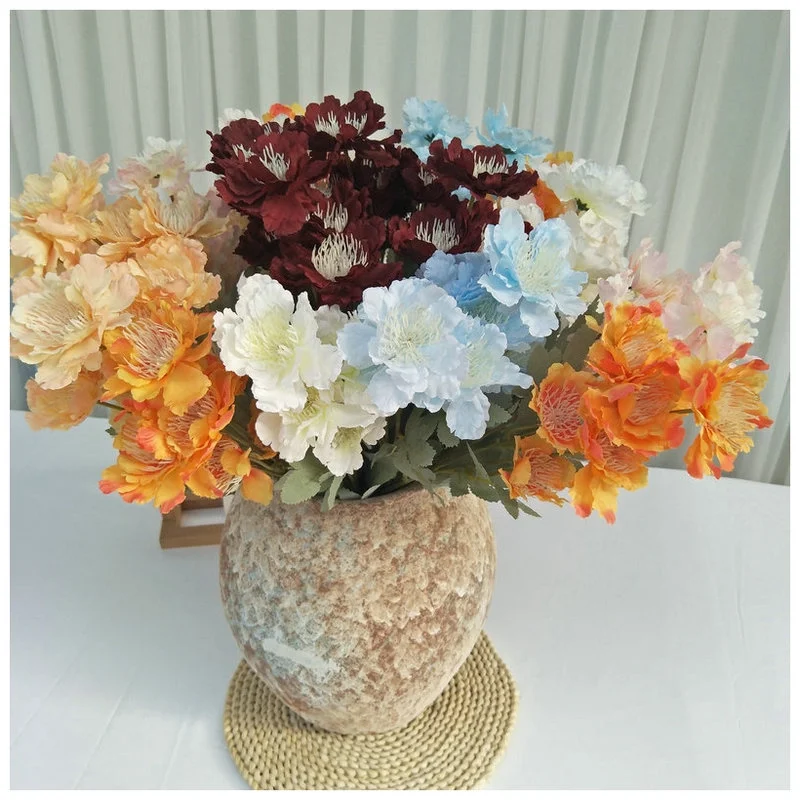 Tianjin Piaoxue Peony Multi -Color Multi -Color Map of Simulation and False Flowers Home Decoration Flower