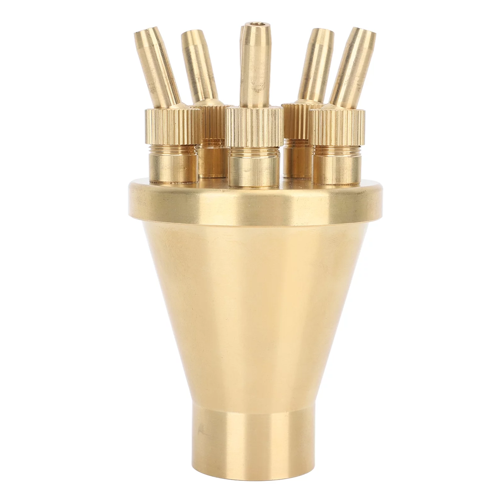 Water Fountain Nozzle, Universal Copper Direct Spraying Adjust Pool Sprinkler Head for Garden(G1”)