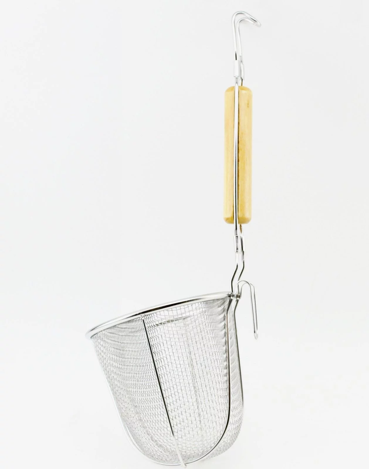 Large Round Wok Strainer Colander Frying Basket good for Rinsing Boiling Frying EHD