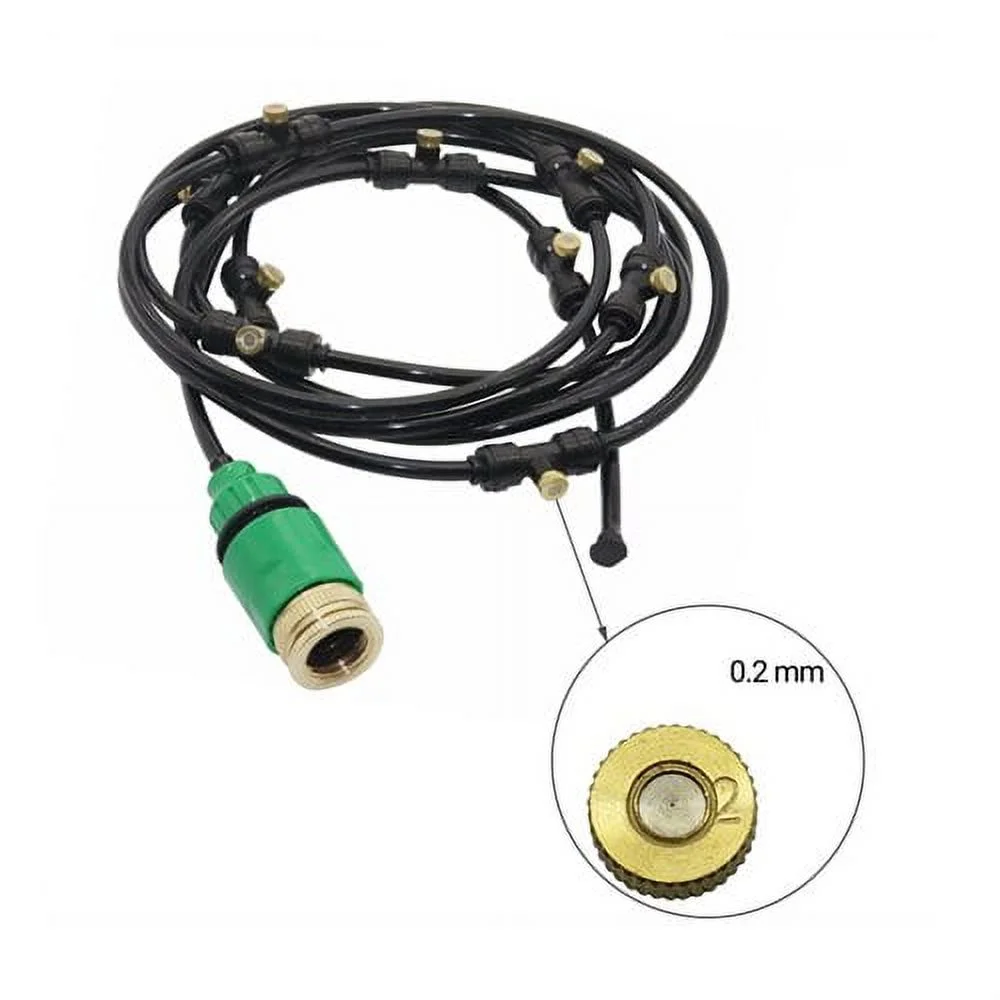 DIY garden Drip Irrigation System sprinkler Garden Hose Kits mist system 10m 4/7mm hose 15 Pcs low pressure nozzle with tees