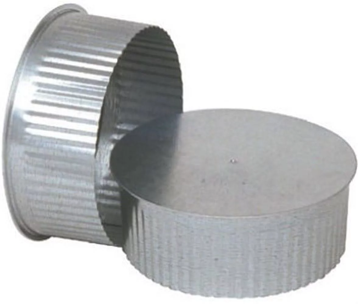 Imperial GV0733 HVAC Duct Pipe Tee Cap/Plug, No Crimp, 30 Gauge, 4 In. - Quantity 1