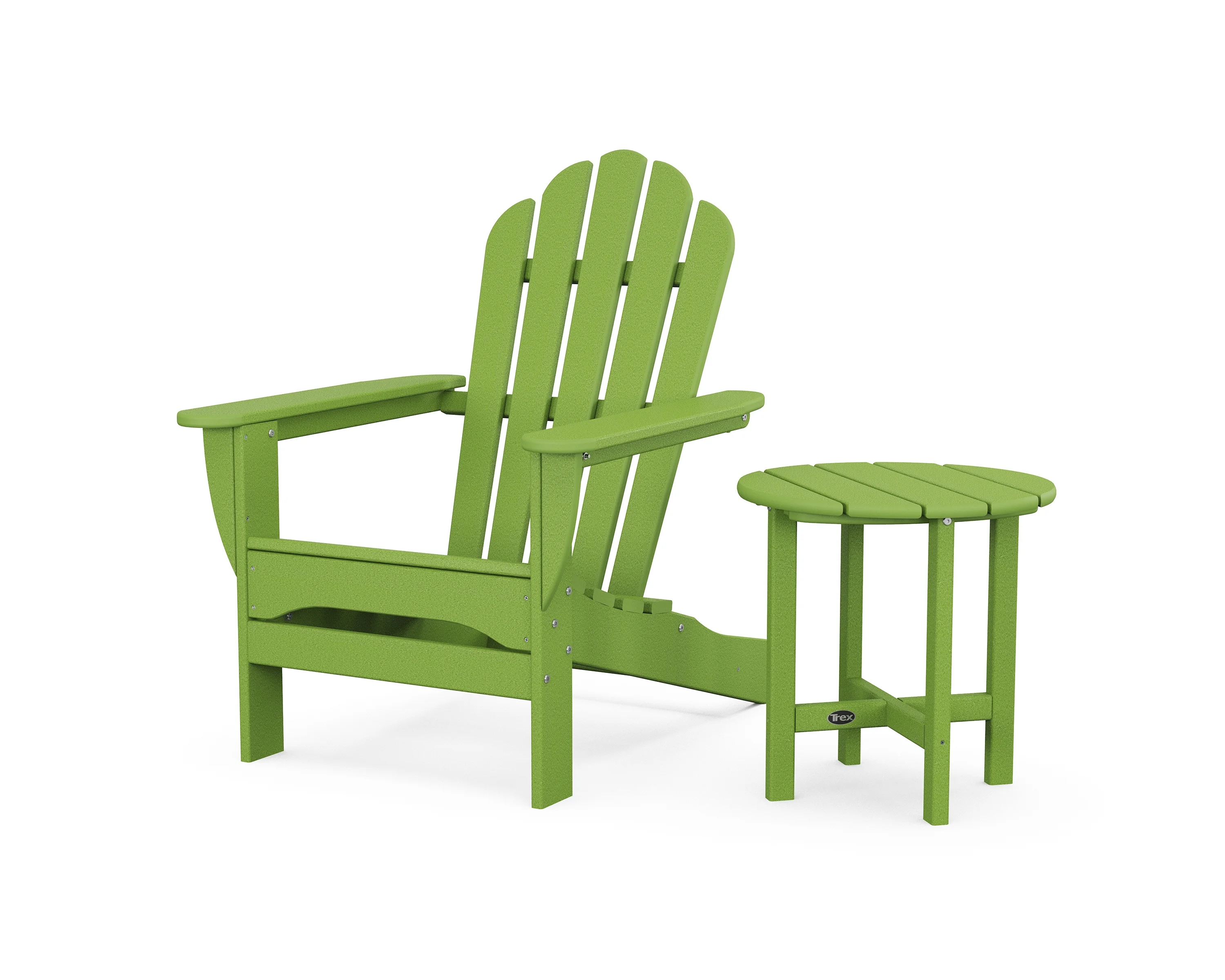 Trex® Outdoor Furniture™ Monterey Bay Adirondack Chair with Side Table in Lime