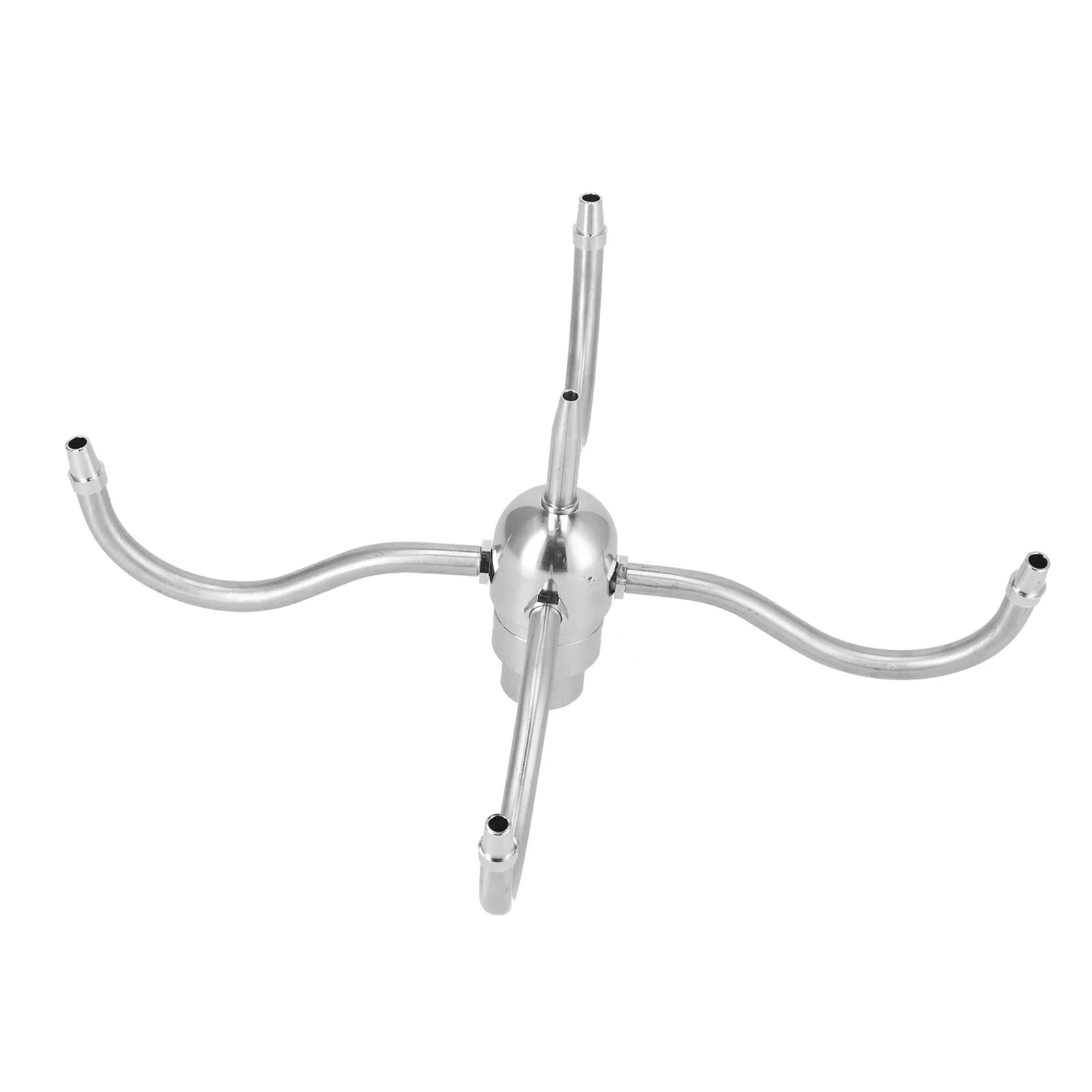 Verdant Touch Stainless Steel Rotating Sprinkler DN25 G1 Female Thread Waterscape Rotating Nozzle Stainless Steel 4 Arm Sprinkler Rotating Fountain Sprinkler