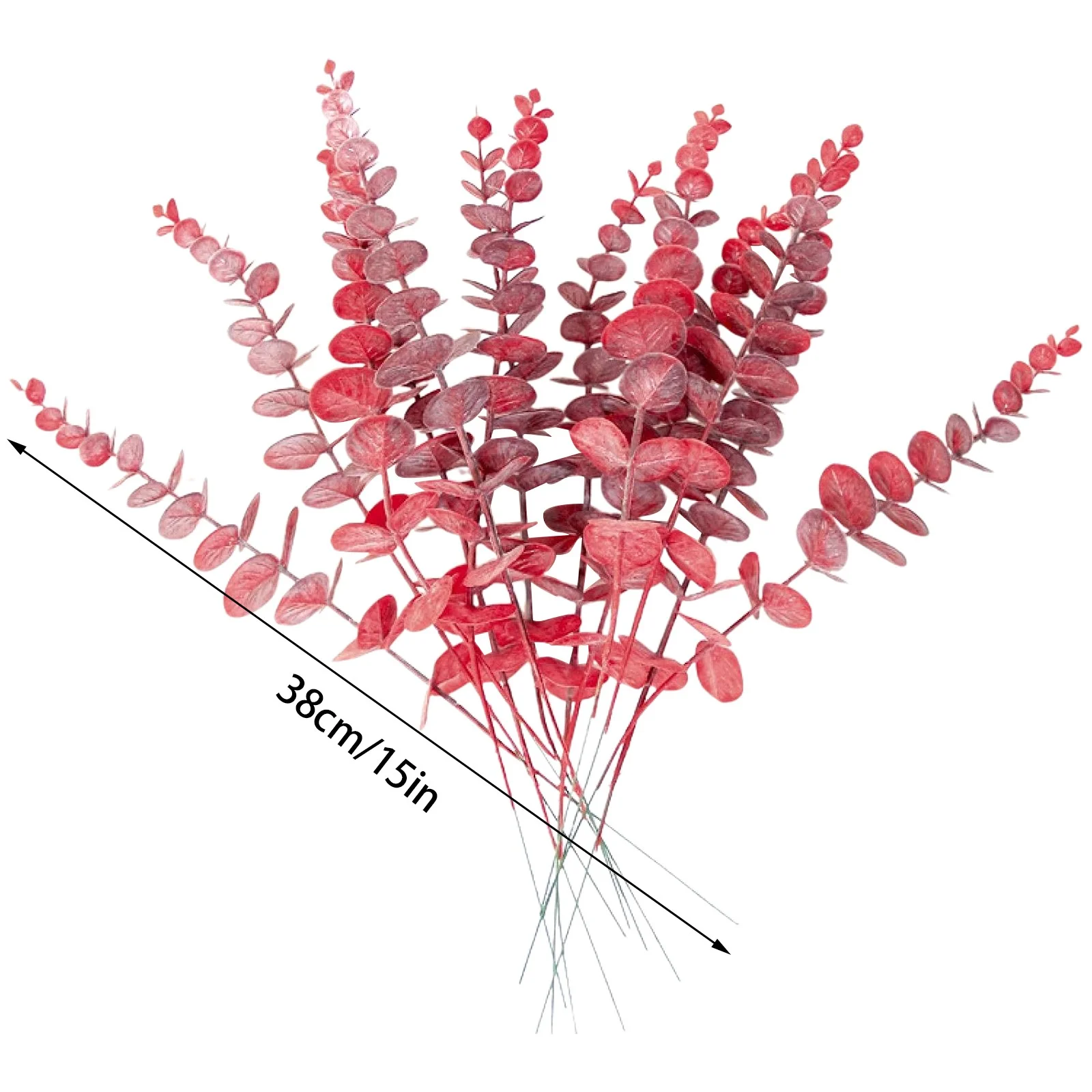 YDNGF Fake Plant Diy Flower Arrangement 24 Bundles Artificial Leaf Outdoor Fall Flowers for Decoration No Fade Faux Plastic Autumn Flower Garden Porch Window Box Decor