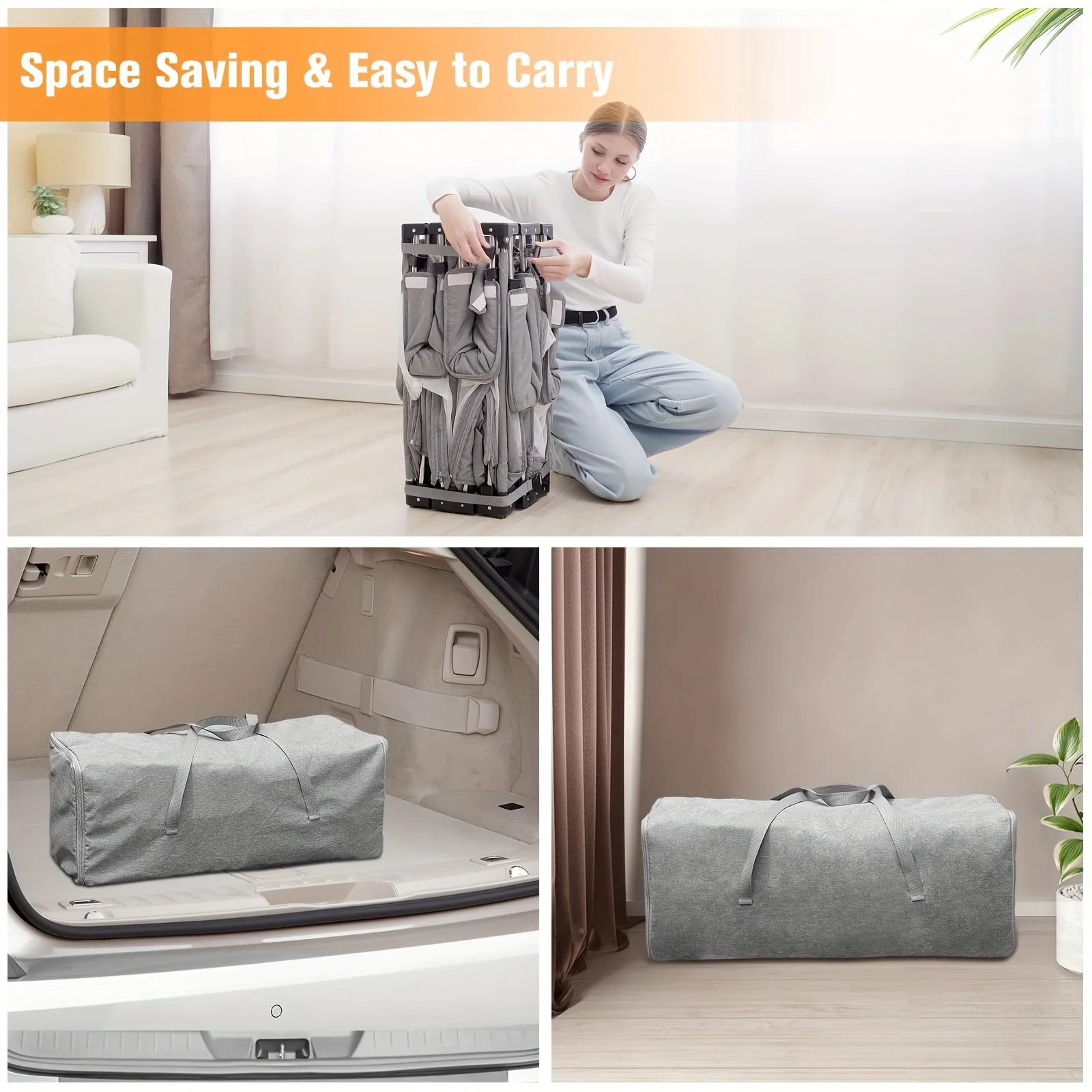 Extra Large Foldable Playpen with Gate – Versatile Indoor & Outdoor Travel Play Pen, Spacious Activity Center with Safety Fence – Ideal for Children and Pets