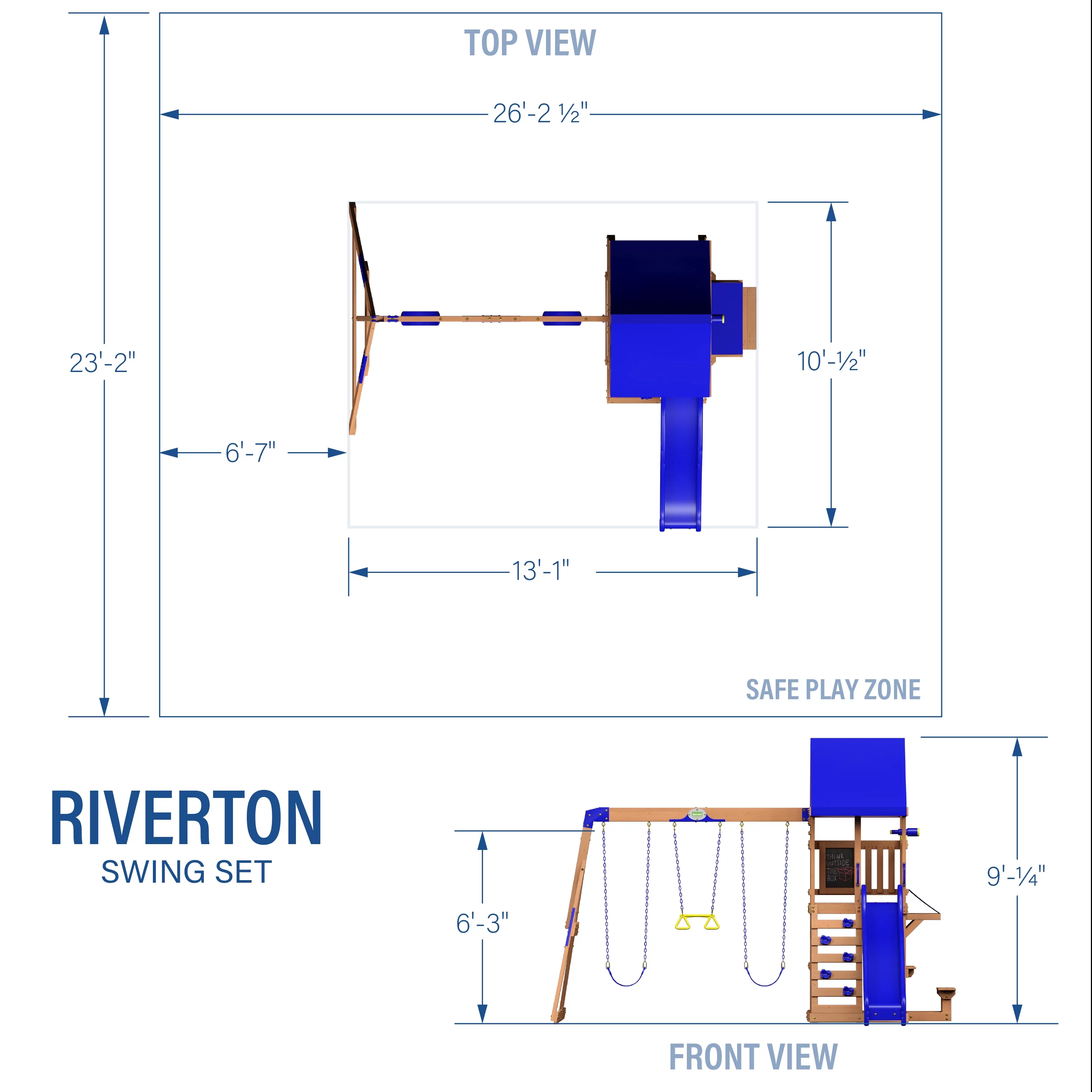 Backyard Discovery Riverton Swing Set