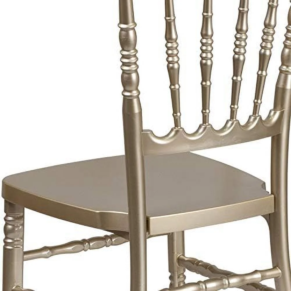 SQRTCV White Resin Stacking Napoleon Chair
